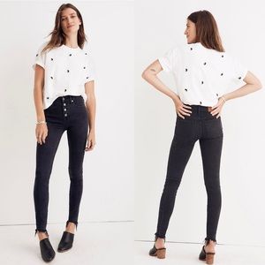 Madewell | 9” Mid-Rise Skinny Jeans in Berkeley Black | Size 26